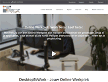 Tablet Screenshot of desktoptowork.com